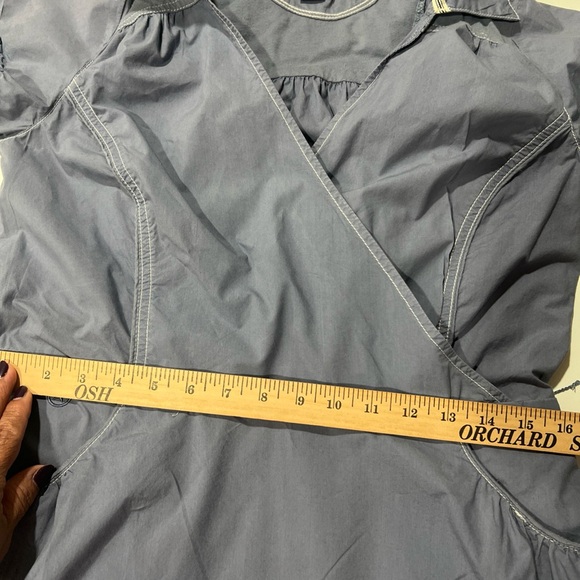 Converse one star Elegant blue Wrap Dress - Picture 13 of 16